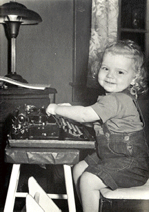 The author at an early age